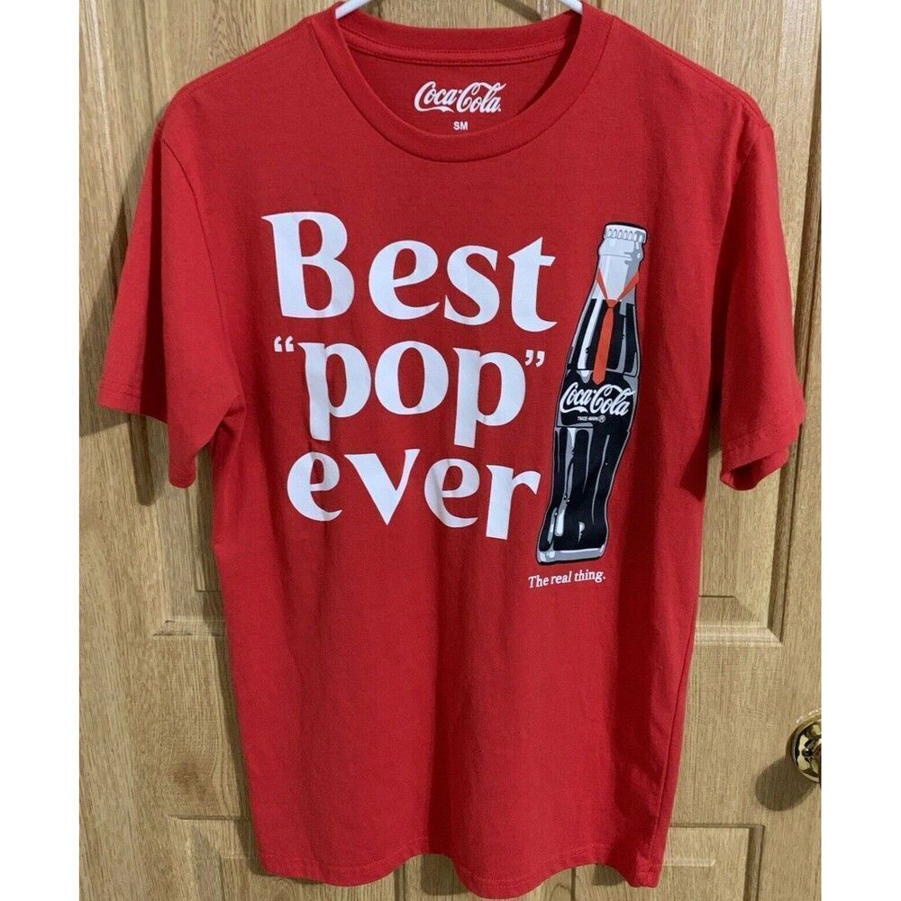 Coca Cola Graphic Shirt Women’s S/M Red Best Pop Ever Tee